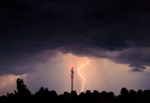 Tower and Lightening