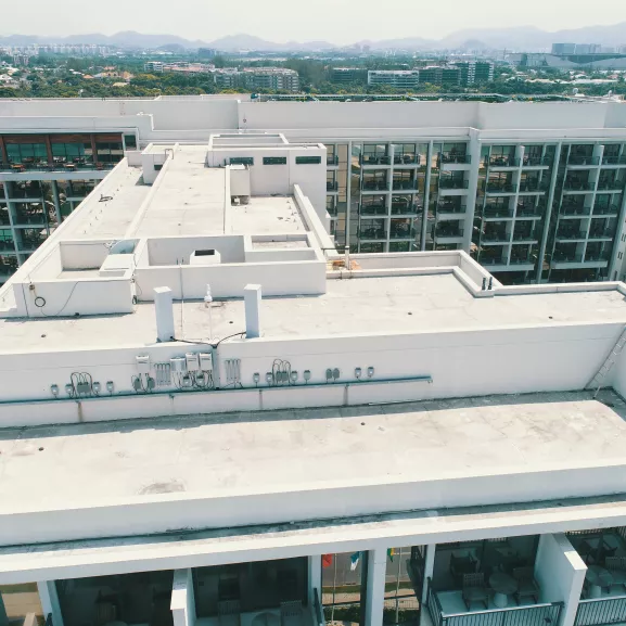 A rooftop in Brazil.