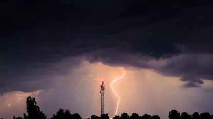 Tower and Lightening