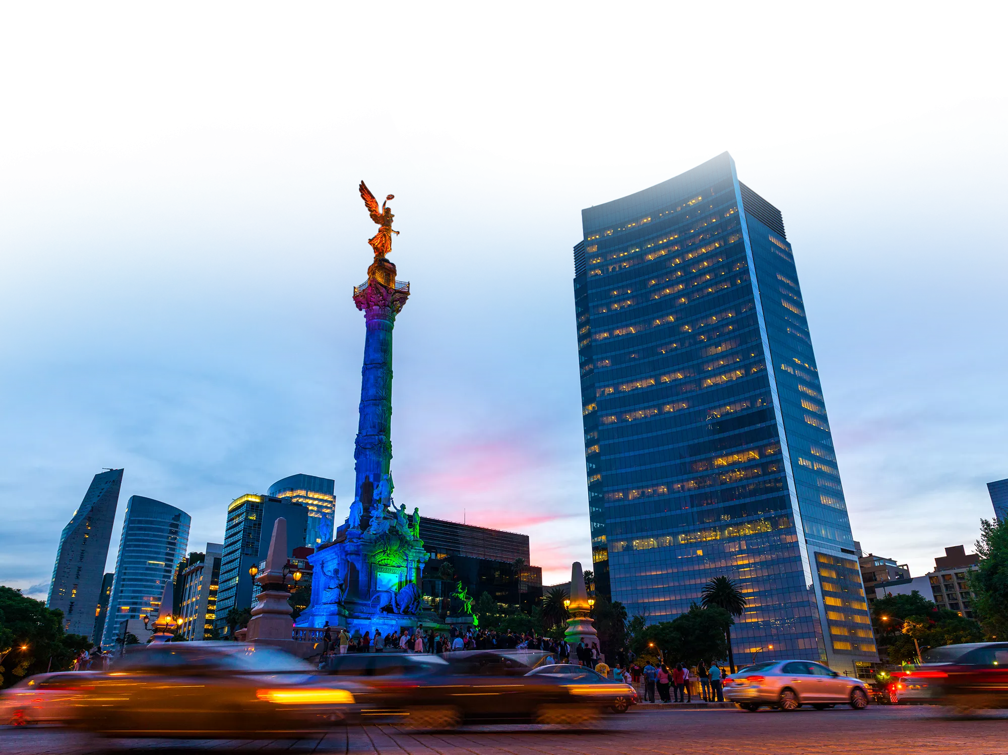 The Angel of Independence Statue in Mexico.